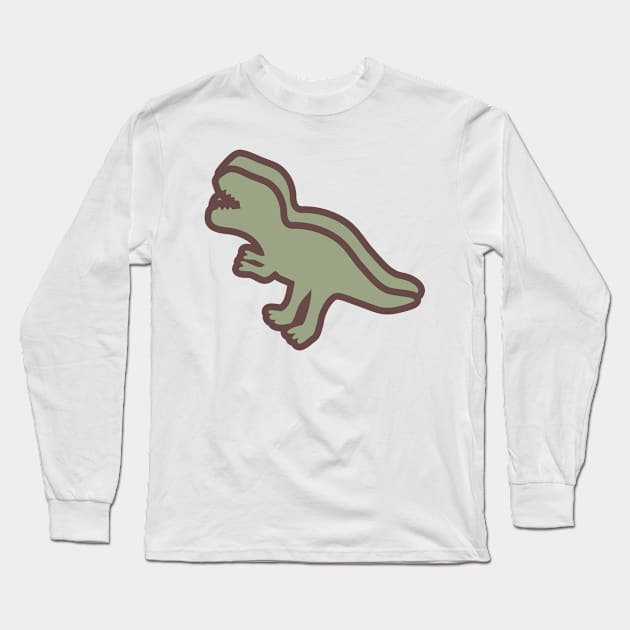 Dino outline Long Sleeve T-Shirt by ShirtyLife